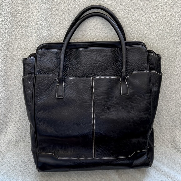 Large Cole Haan Leather Bag / Laptop bag - Picture 1 of 8